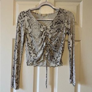 Altar'd State Snakeskin Top
